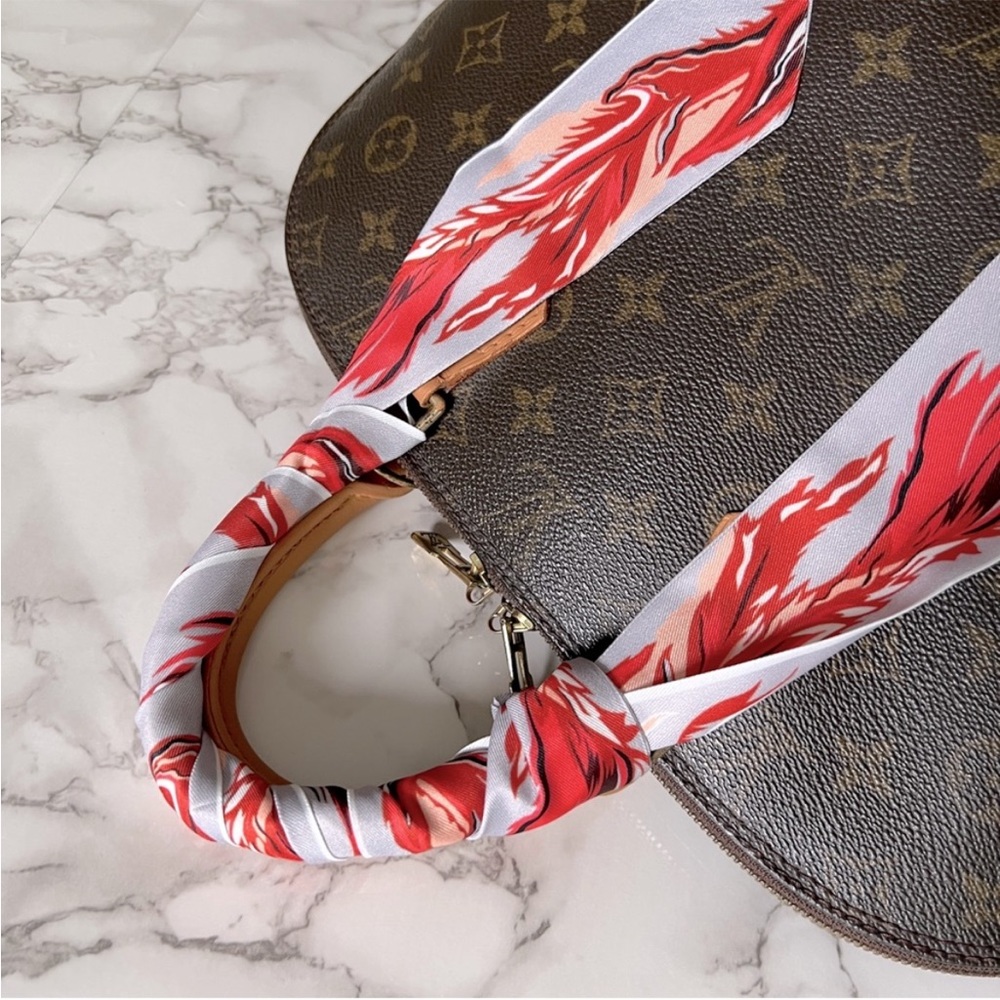 Scarlet Bird Twilly Scarf Bag Handle Satin Wrap